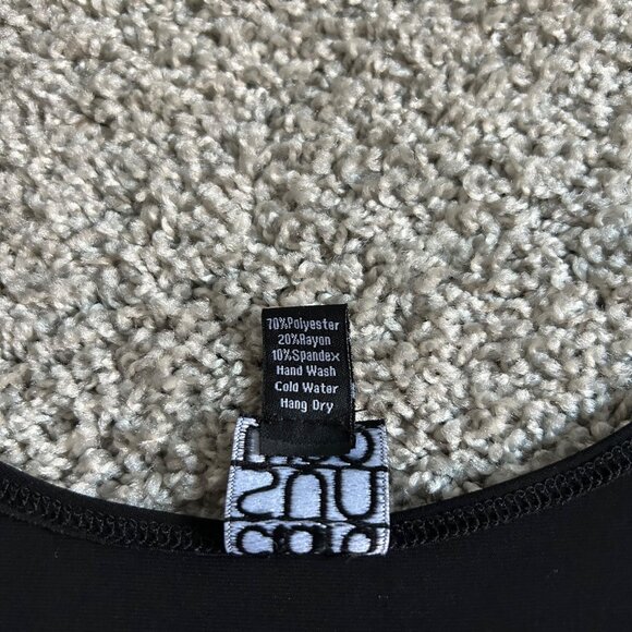 Clara Sunwoo Woman's Sz  Large Sleeveless Black Scoop Neck Tank Top - Picture 4 of 6